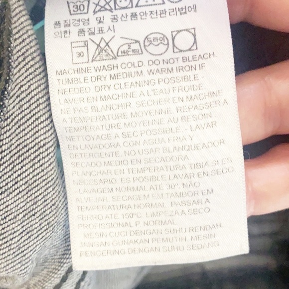 Levi's 721 High Rise Black Gray Majorly Distressed Skinny Jeans - Picture 13 of 14